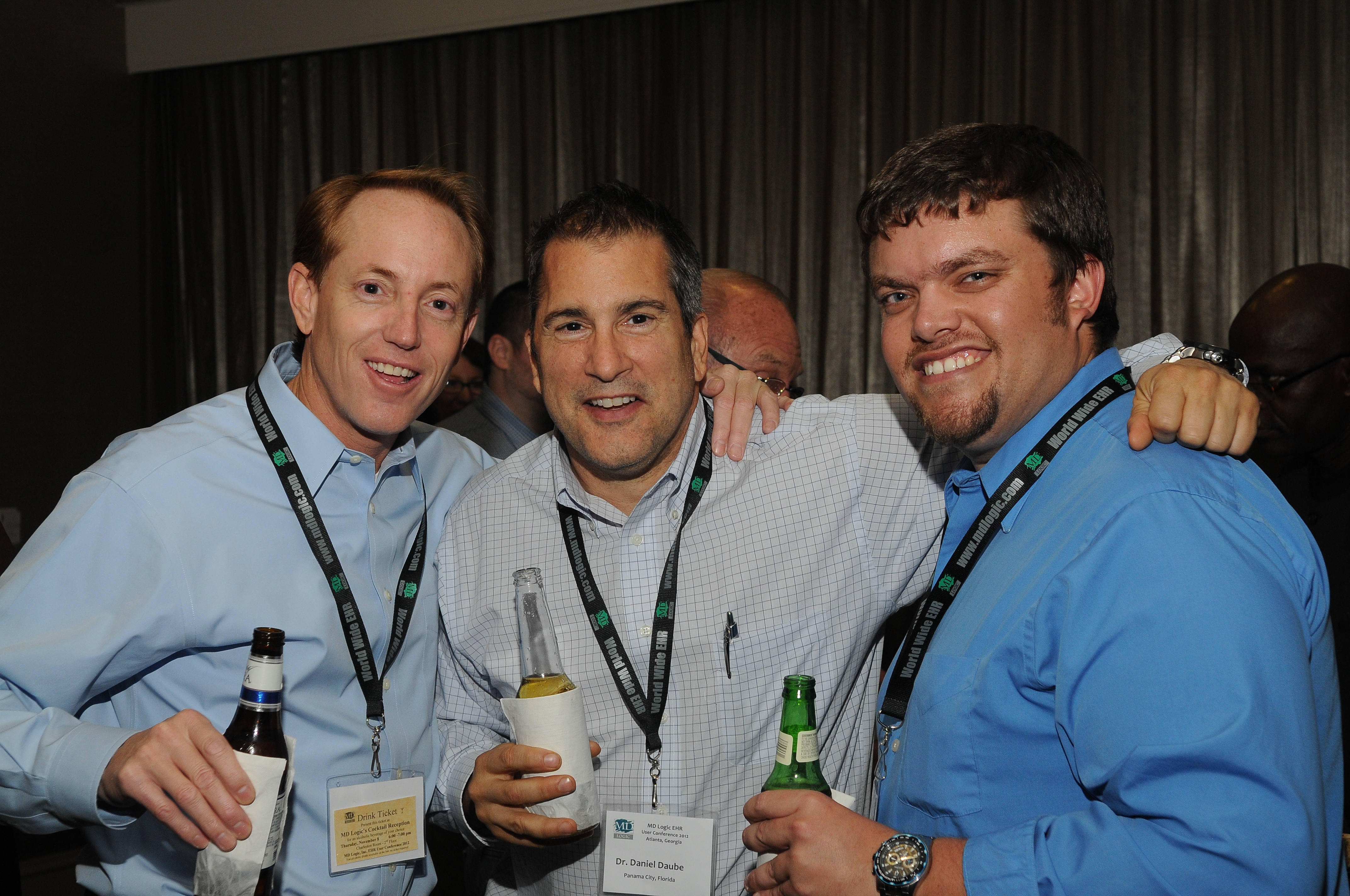 Tom Bierster, Dr. Daube and Michael Copelli - Pre-Dinner Party